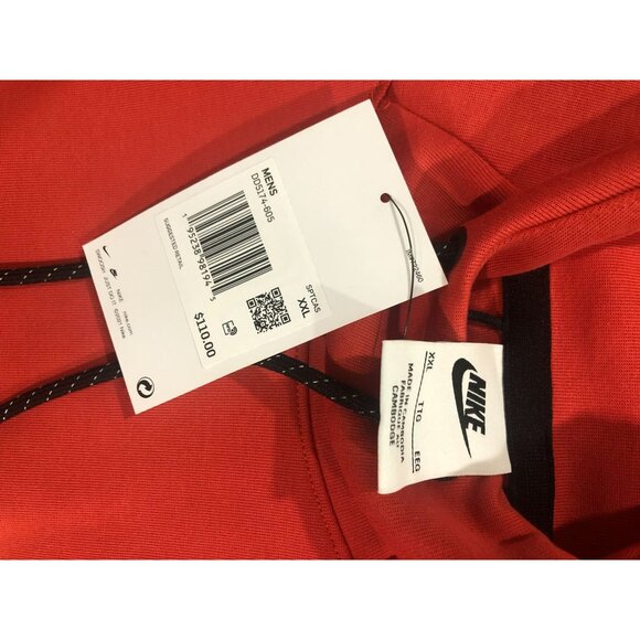 Nike Tech Fleece Pullover Hoodie Orange Mens 2XL - Picture 6 of 6